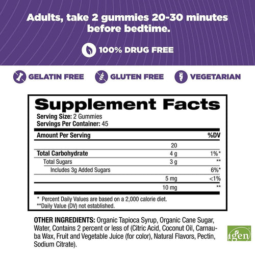 Strawberry 10mg Melatonin Sleep Gummies